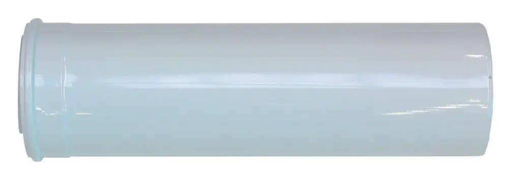 Weiße Verlängerung, zylindrische Form, für den Einsatz in Heizungs- oder Lüftungssystemen, produziert von Vaillant.